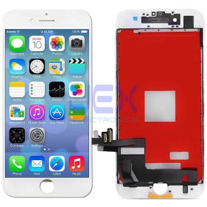 White iPhone 8 Plus Full Front Digitizer Touch Screen and LCD Assembly Display