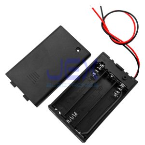 Three/3X AAA DIY Battery Holder Case Box 3.6V/4.5V With Power Switch & Bare Wire Ends