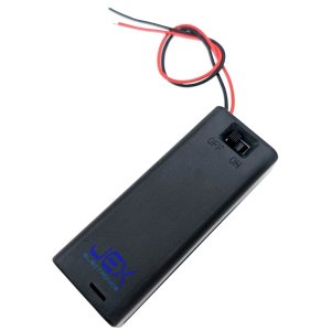 Single AA DIY Battery Holder Case Box 1.5V With Power Switch & Bare Wire Ends
