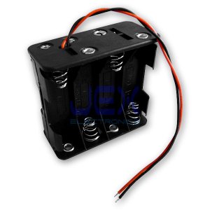 Eight/8X AA DIY Battery Holder Case Box Base 12V Volt PCB Mount With Bare Wire Ends