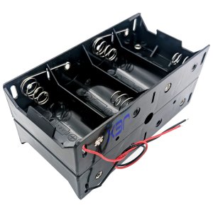 Eight/8X D DIY Battery Holder Case Box Base 12V Volt With Bare Wire Ends