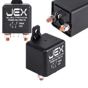 Heavy Duty 12V-24V 100A-50A Battery Charging Relay Isolator for Truck, RV, Boat Trailer